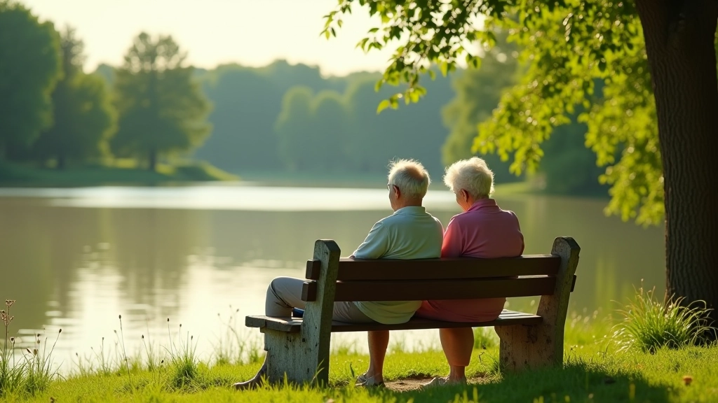 Seniori pie ezer maļa
